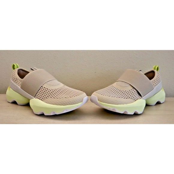 Sorel NL4698 278 Women's Sz 7 Gray/Bolt Green Kinetic Impact Strap Sneakers $140 - Picture 10 of 10